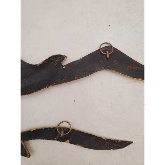 Set of 2 Vintage Brass Flying Birds/Seagulls | Soaring Gulls | Streamlin… - Picture 9 of 10